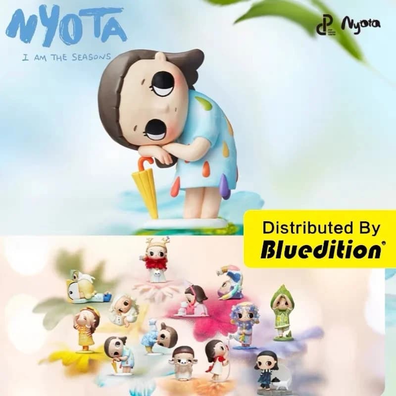 POP MART Nyotas Flauschige Serie di vita Scatola cieca Giocattoli Guess Bag Scatola misteriosa Mistery Caixa Action Figure Surpresa Modello Compleanno
