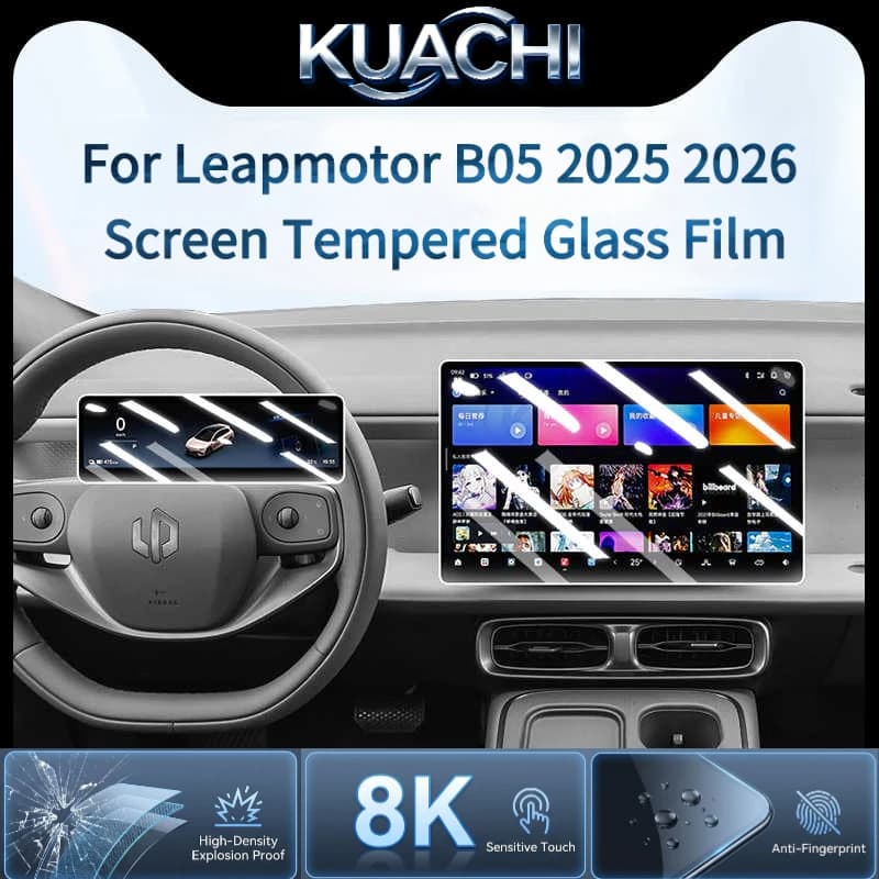 For Leapmotor B05 2025 2026 Screen Protector 14.6" 8.8" Tempered Glass Film Anti-Scratch Anti-Fingerprint HD Clear Anti-Glare