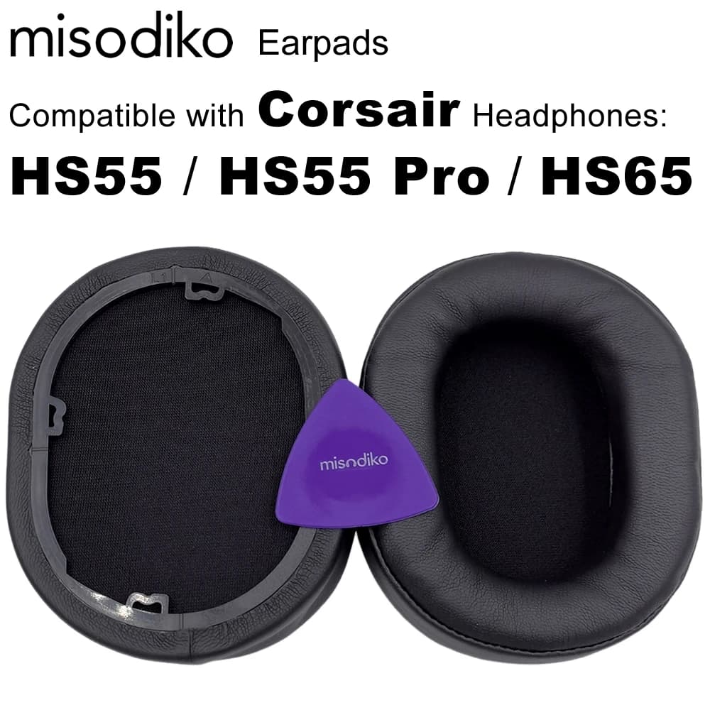 Replacement of misodiko ear pads for Corsair HS55 / HS65 gaming headphones