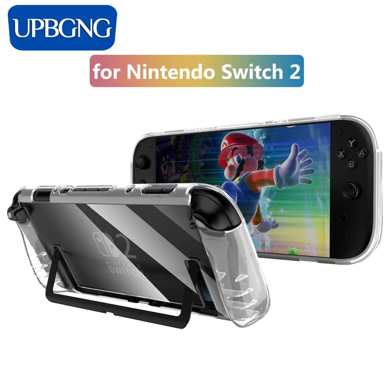 Custodia in silicone TPU trasparente per Nintendo Switch 2 Custodia protettiva per giochi portatili per Switch 2 Accessori soft shell