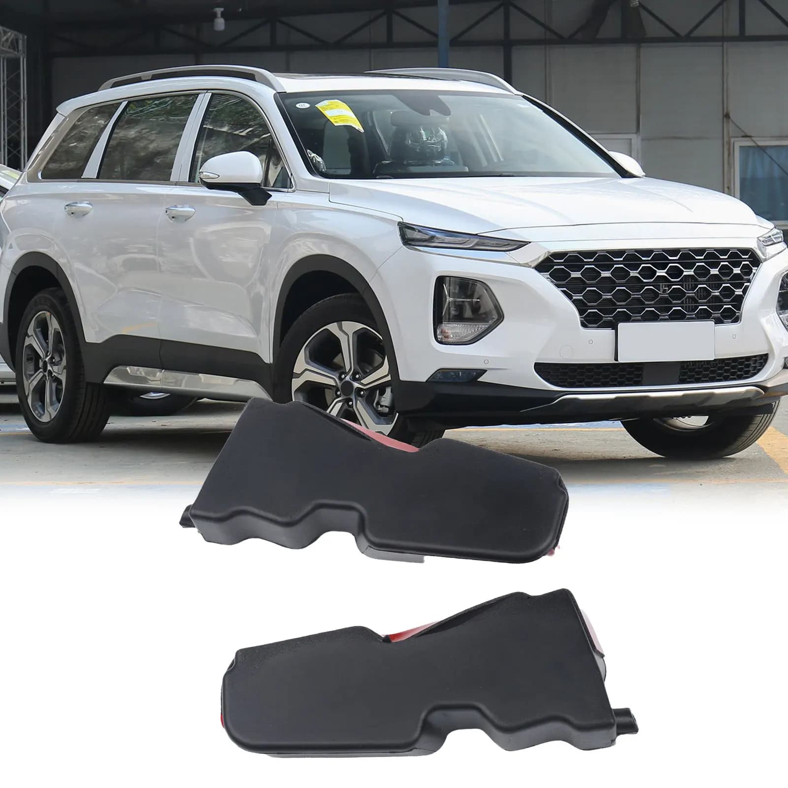 2 Pezzi Guarnizione Griglia Anteriore Cofano Auto per Hyundai Santa Fe 07-12 864302B000 Accessori Auto