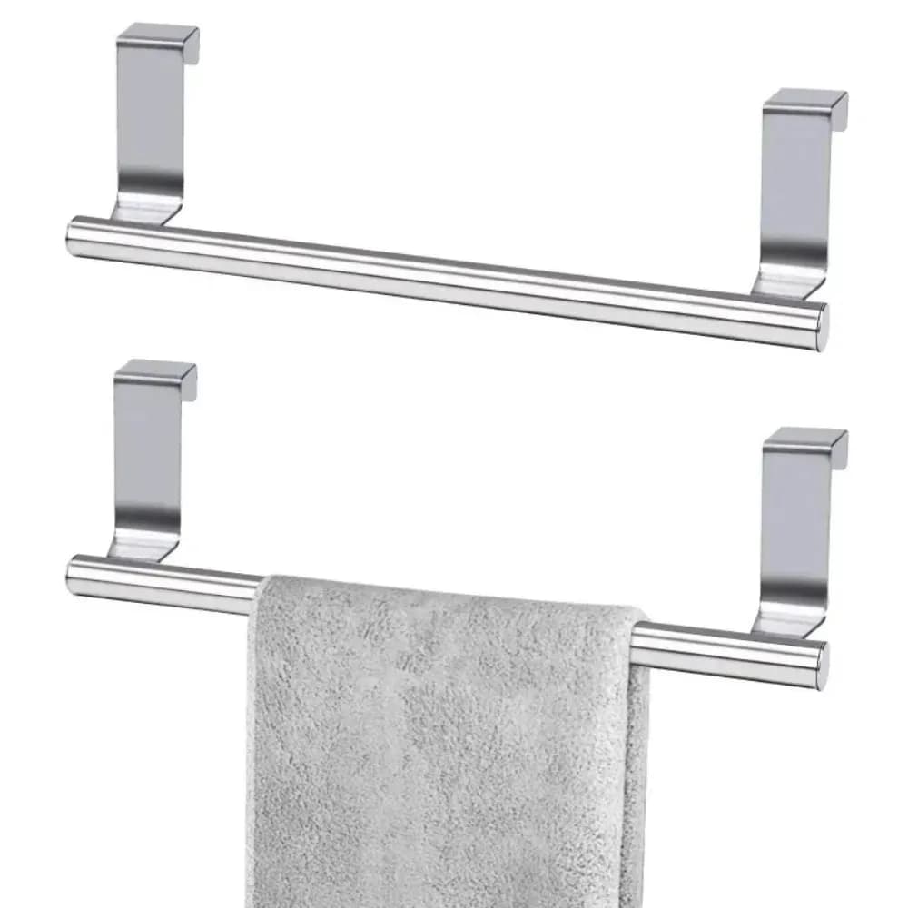 Nuovo Portaoggetti da Appendere per Bagno e Cucina, Portasciugamani da Appendere Sopra la Porta, Scaffale per Utensili da Cucina in Acciaio Inossidabile