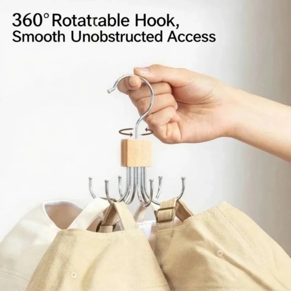 360 ° Hook Swimwear Multifunction for Wardrobe, Organizer for Belts, Bras, Ties, Scarves, Accessories for Home Cabinet