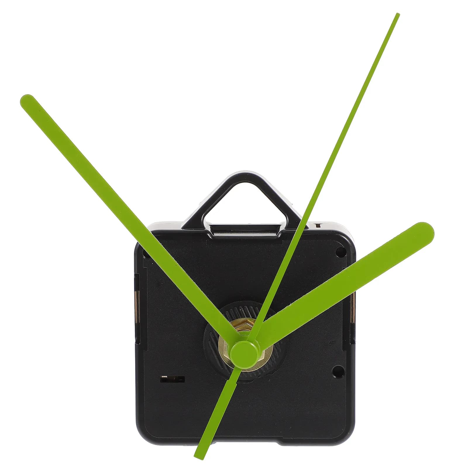 Kit Movimento Orologio al Quarzo Verde con Gancio, Meccanismo Silenzioso, Parti di Ricambio Fai-da-te, Nucleo di Riparazione con 3 Lancette, Senza Batteria, per Orologio da Parete