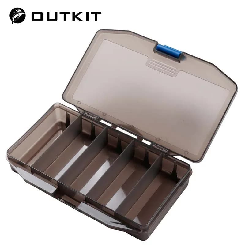 High Strength Visible Transparent Plastic Fishing Esche Box 17,5 * 10 * 3 cm with 5 compartments