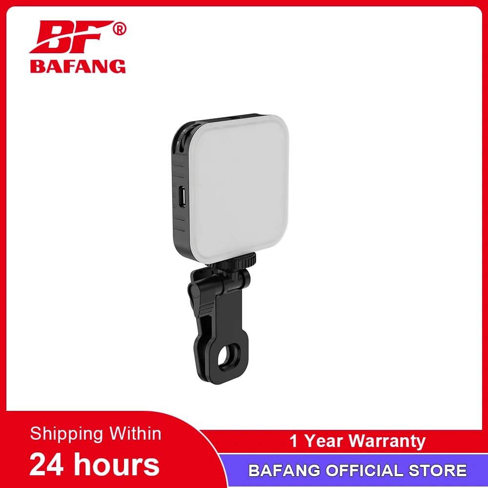 BAFANG Selfie Light per telefono Iphone Webcam Lampada a LED per smartphone cellulare Foto Registrazione Video Fotografia Illuminazione