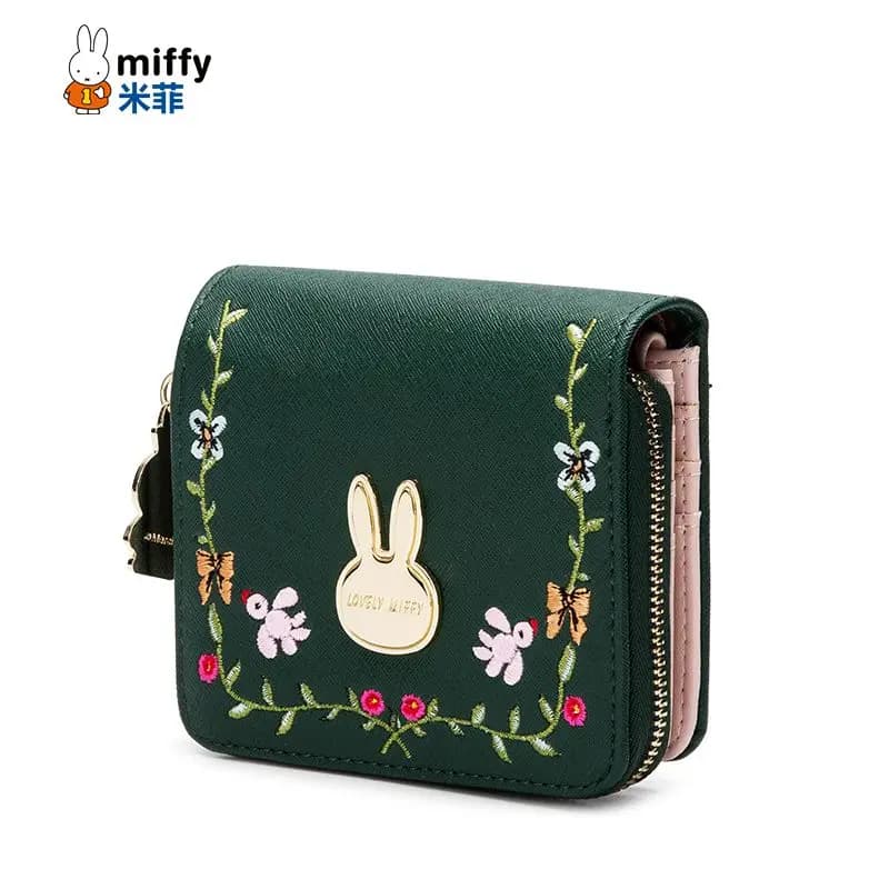 Kawaii Miffy Anime Wallet Female Short Style 2026 New Style Fashion Personality Student Fold Cute Mini Little Fresh Coin Purse