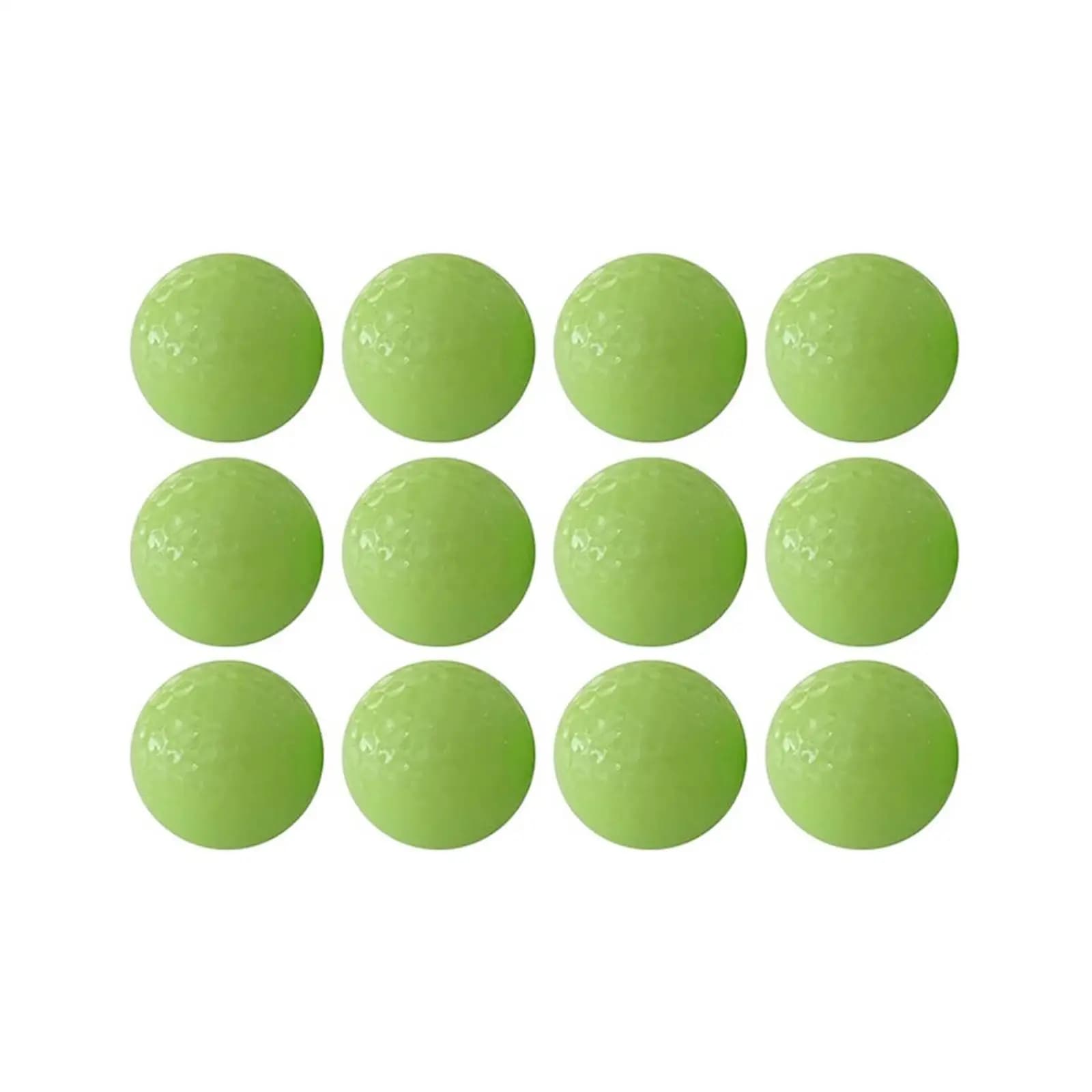 Glowing in the Dark Training Golf Ball Elastic Bright Rubber Sport Novelty Golf Supplies for Funny Summer Golf Games