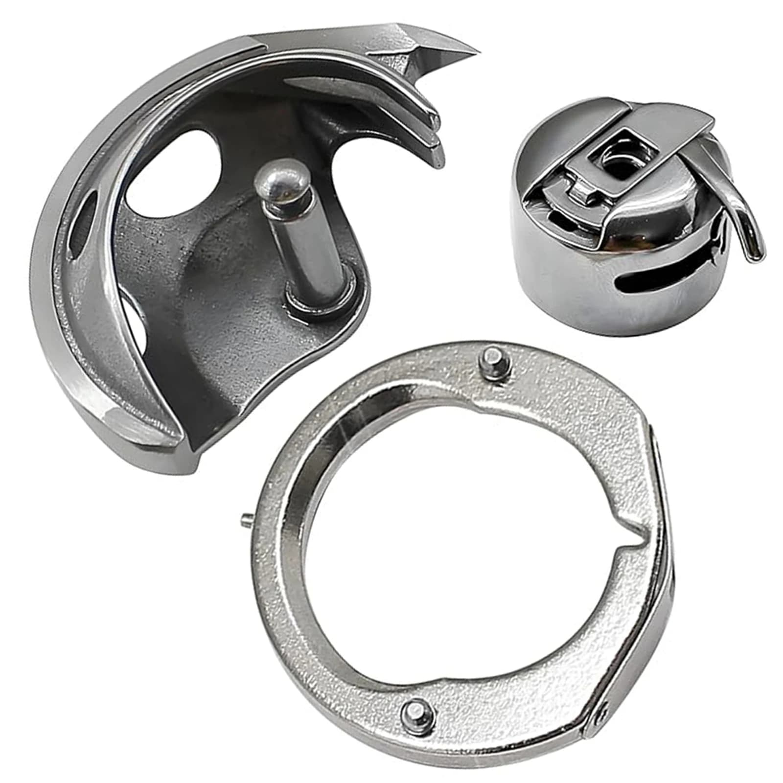 Set da 3 pezzi di ricambio per gancio e alloggiamento della bobina, accessori di ricambio per macchine da cucire a zig-zag a caricamento frontale Kenmore serie 148 e 158