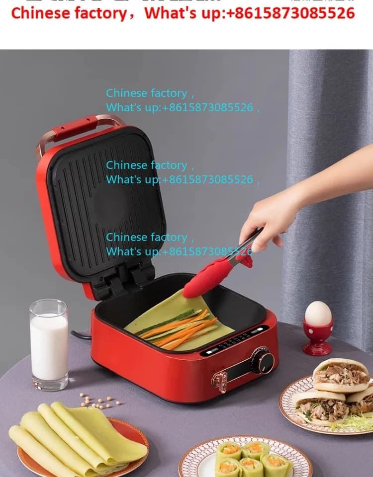 Multifunctional electric cake pan deepened electric hot pot barbecue frying pan household double-sided heating cooking pan