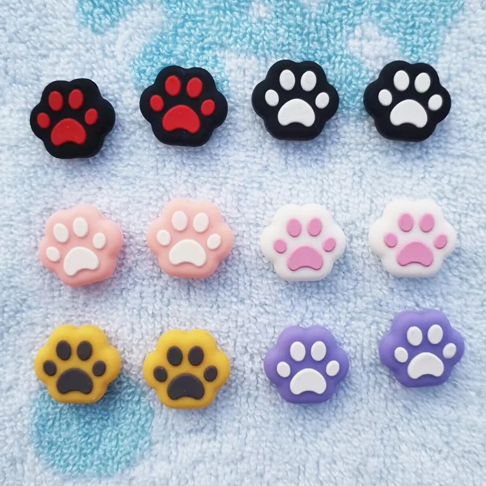 4Pcs Cute Cat Switch accessori Thumb Grips Joystick Caps for Joy Con Switch OLED per Nintendo Switch Lite Cover Joystick Case