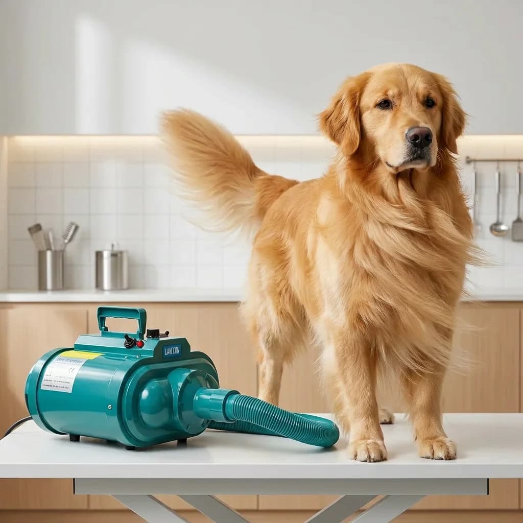 Blue Whale Dual Motor Pet Blower, High Power Dog Hair Dryer for Large Breeds, Professional Grooming Salon Hair Drying Machine