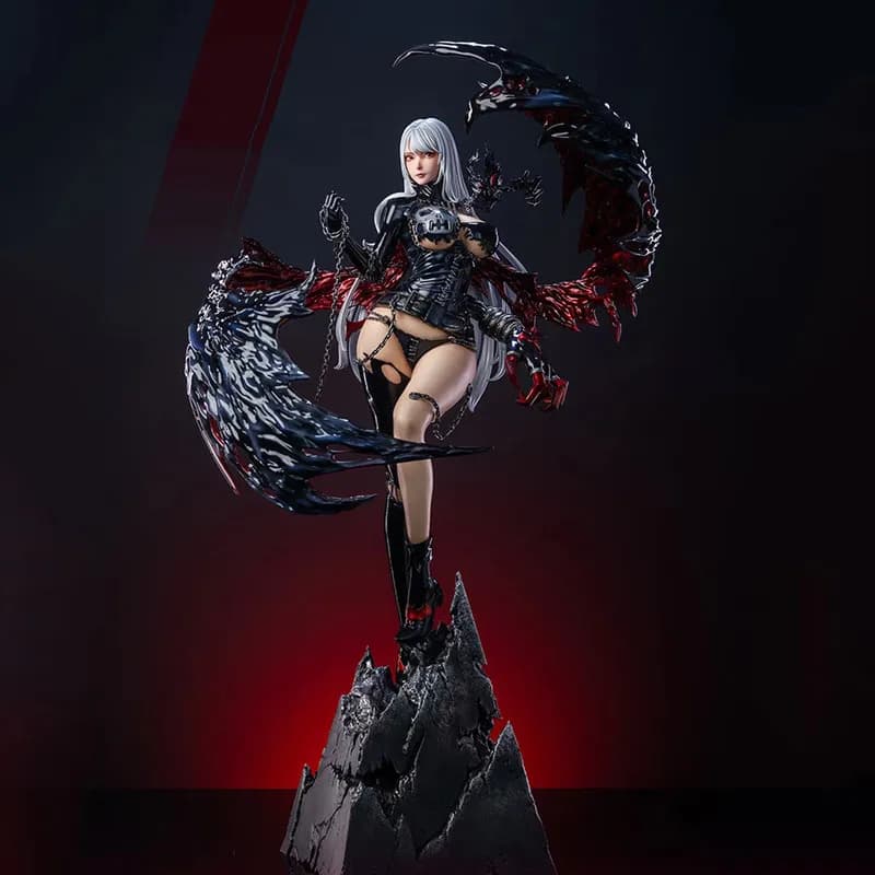 Statua Digimon Lilithmon GK, Raffinata Figura di Demone Alato, Decorazione da Tavolo, Giocattolo Trendy da Collezione, Regalo per Appassionati di Anime