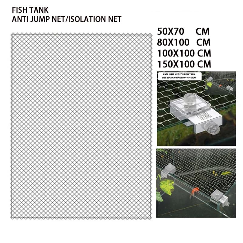 Fai da te acquario Anti Jump Net rete invisibile rete trasparente lega di alluminio staffa antiruggine serbatoio di pesce Anti Jump Net Anti Escape 50