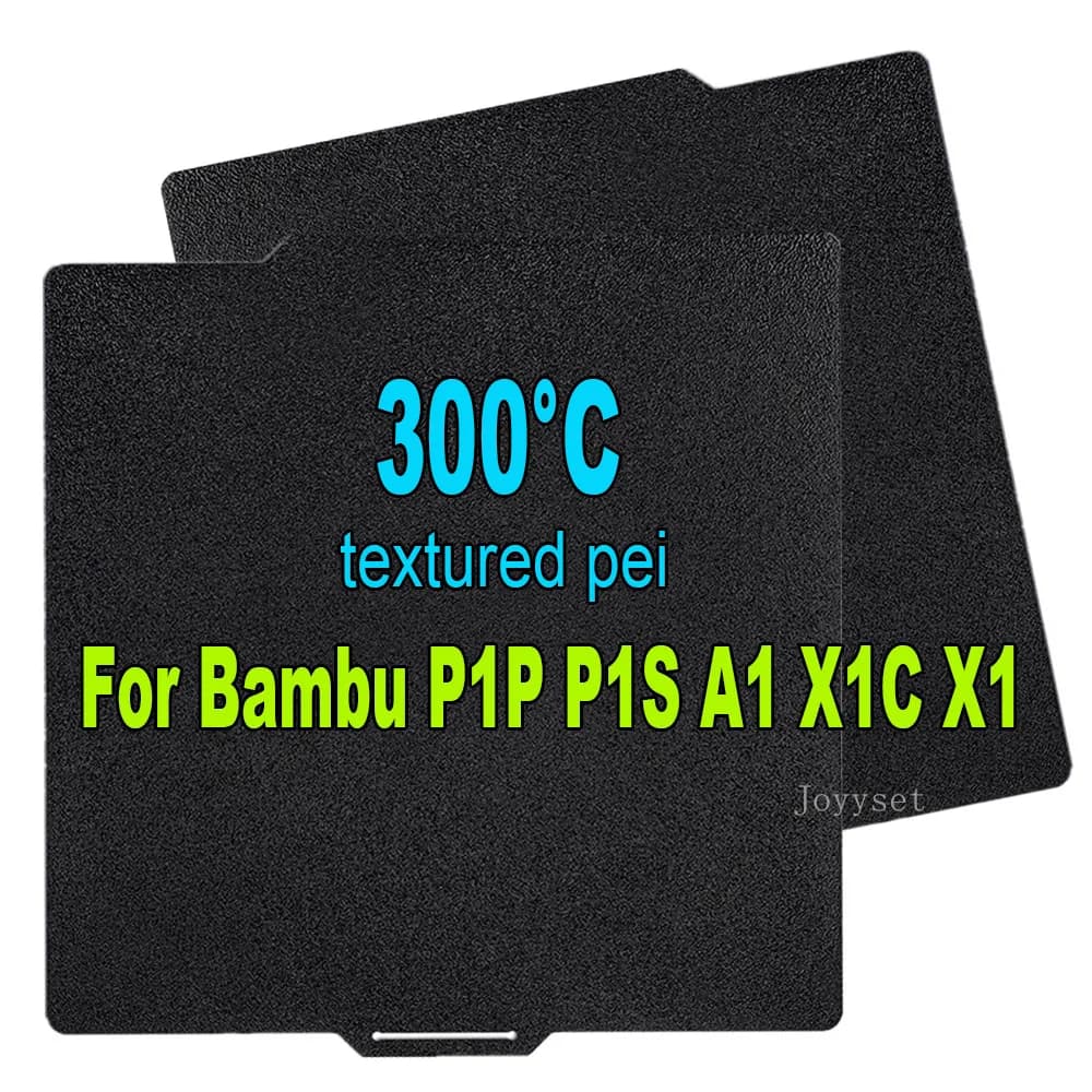 Structured black PEI sheet on two sides for Bambu Lab X1C A1 P1P P1S Construction plate Embedded thermal sheet Pei for Bambulab X1 Carbon