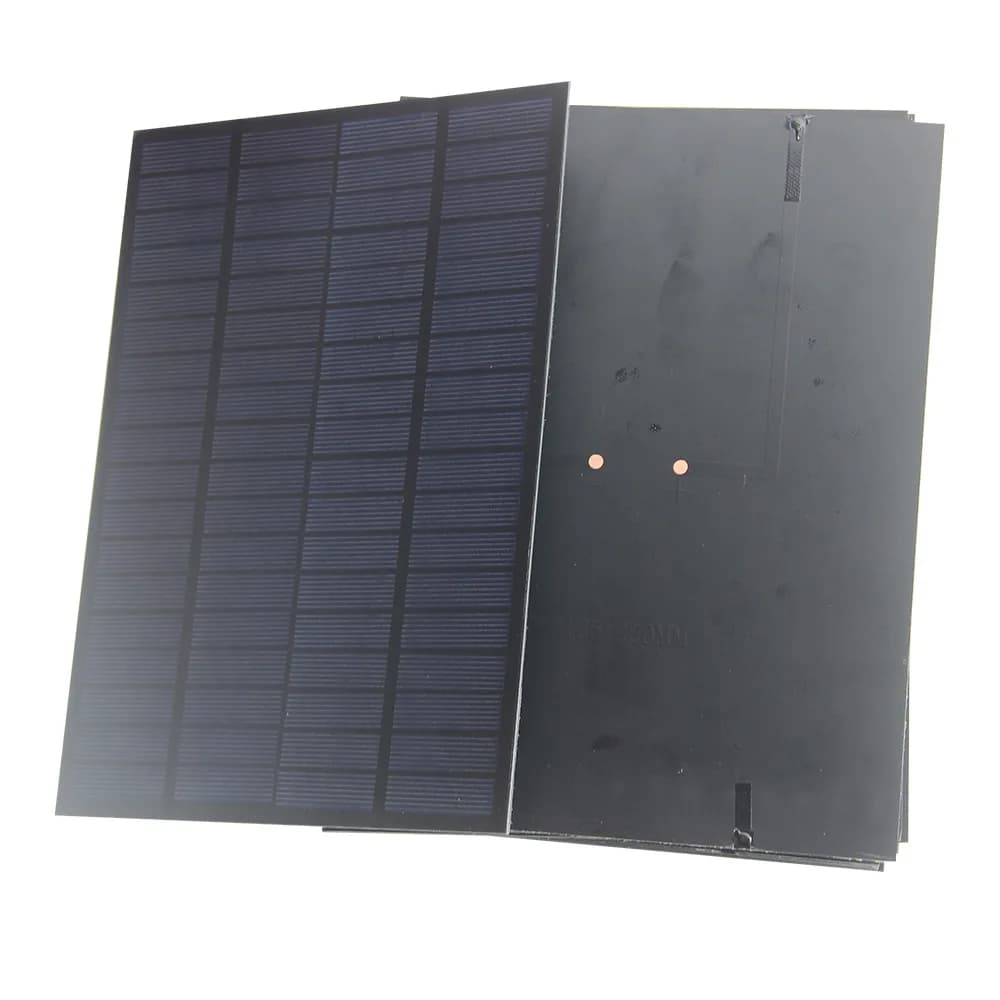 Pannello solare policristallino a celle solari laminate PET 5W 18V per illuminazione Sys Modulo solare fotovoltaico per ricarica batteria 12V 220 * 165MM