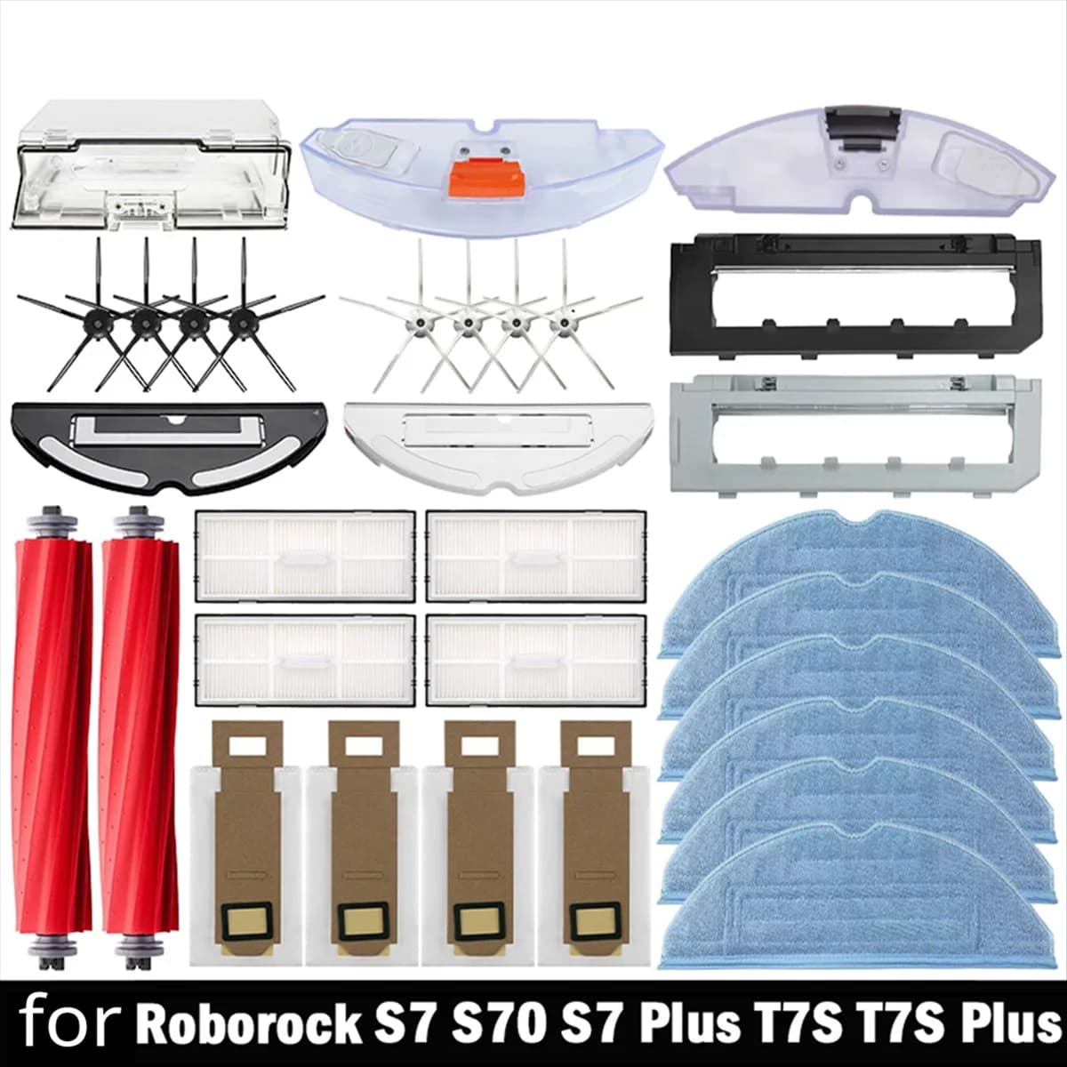 Per Lubluelu L347 Robot Aspirapolvere Sostituzione Spazzola laterale principale Filtro HEPA Mop Pad Pezzi di ricambio Accessori