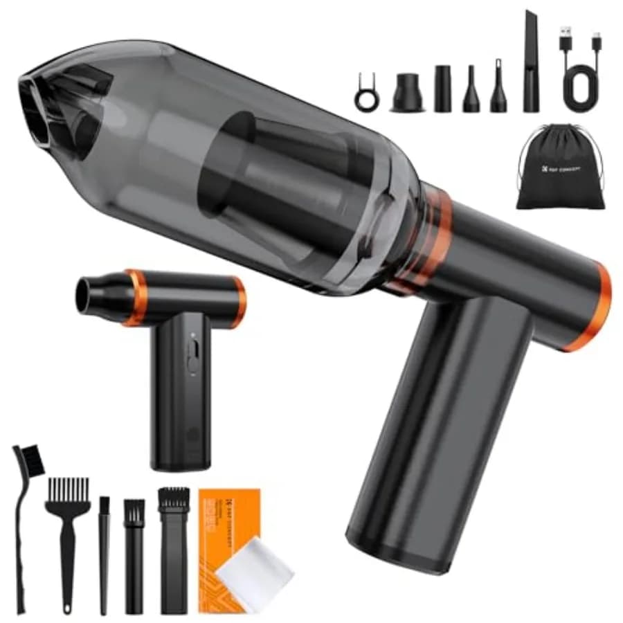 Electric Compressed Air Duster 300000RPM Vacuum Cleaner 3 Gear Adjustable Super Wind Power Rechargeable Brushless Motor for Dee