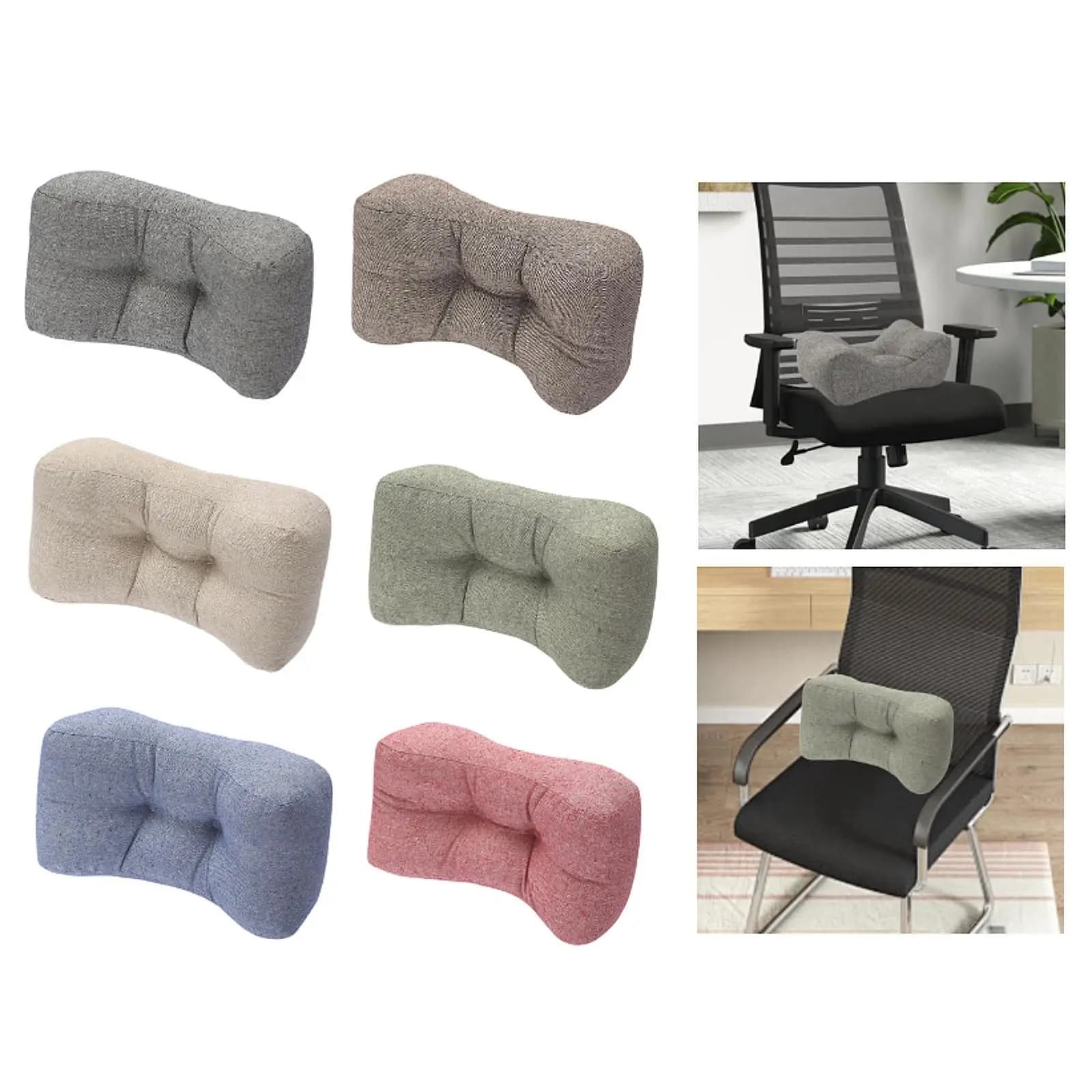 Cuscino per schienale per sedia da scrivania ergonomico per divano per la testa del corpo con seduta lunga