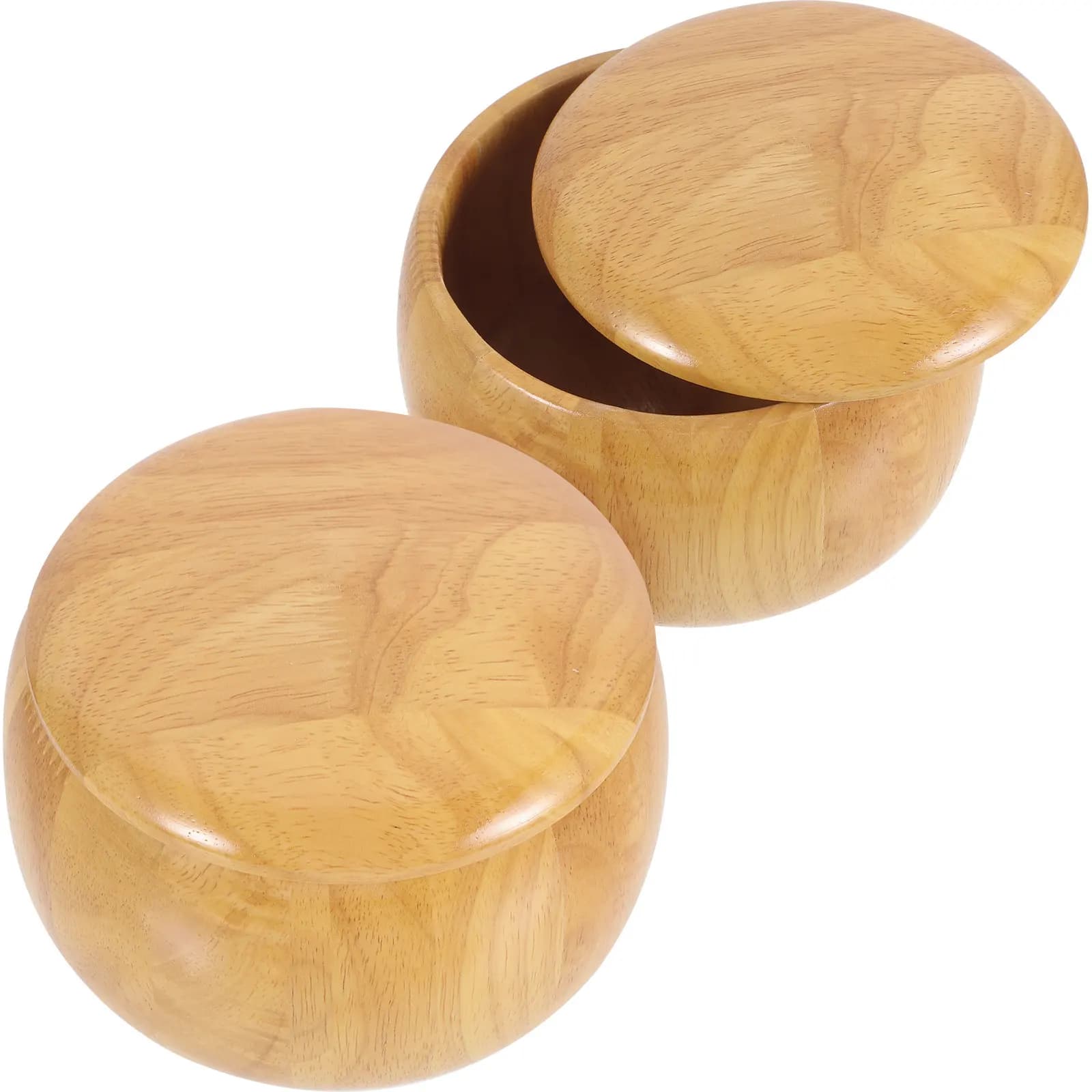 2 Pezzi Elegante Contenitore per Scacchi Intero, Senza Segni di Giunzione, Vaso di Stoccaggio Raffinato per Appassionati di Go, Sala Giochi Professionale