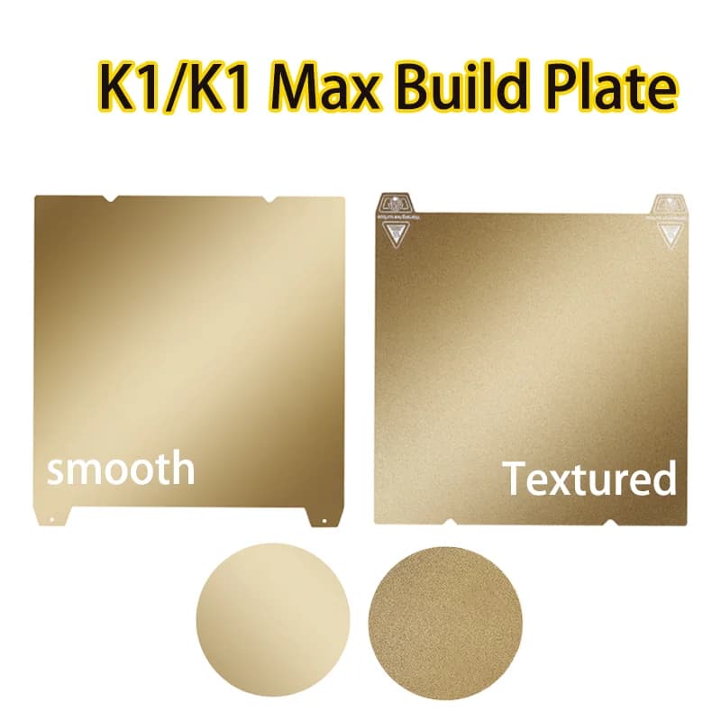ENERGETIC PEI Strutturato Creality K1 Piastra di Costruzione K1C Letto Liscio PEI Foglio Magnetico 235x235/310x315mm per Stampante 3D K1 Max