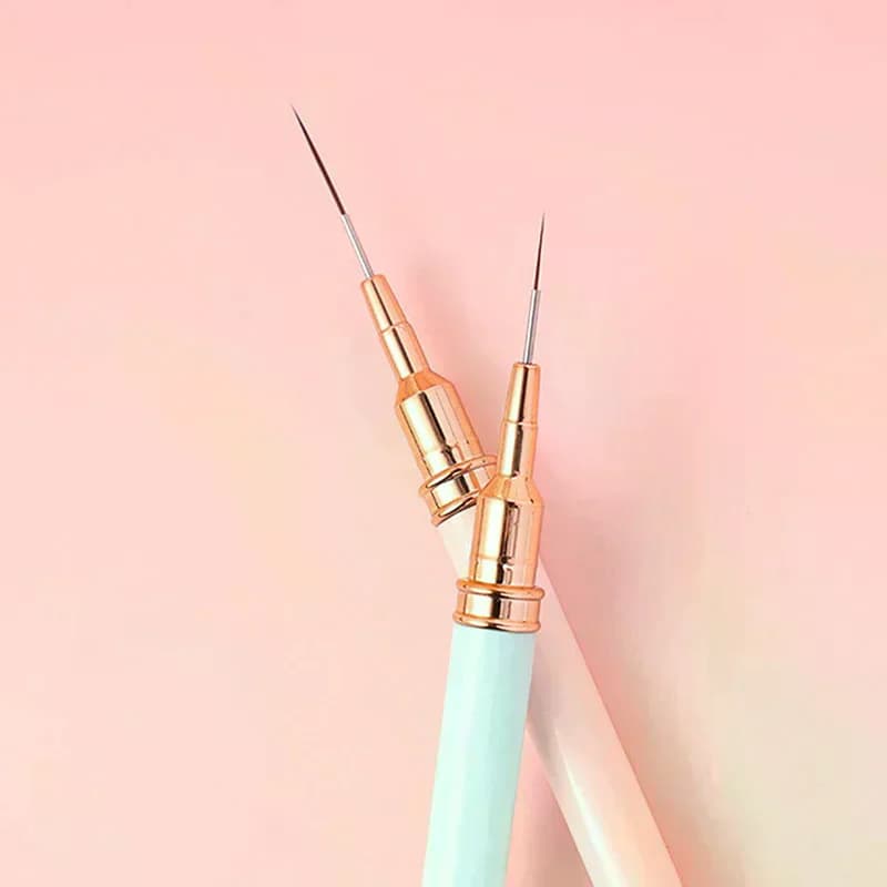 5 pezzi set di penne per nail art set di pennelli linee allungate disegno a strisce pittura su gel UV penna per design delle unghie strumento per manicure professionale