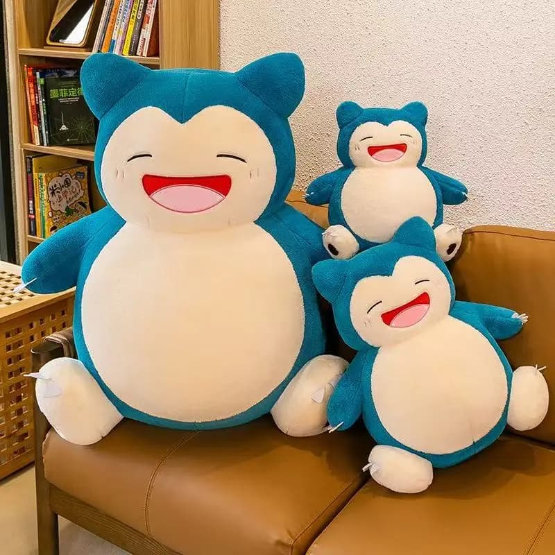 Peluche Pokemon Snorlax 30/50cm, Giocattoli Cartoon Anime Giapponese, Bambola Morbida Imbottita, Regalo di Compleanno per Ragazze