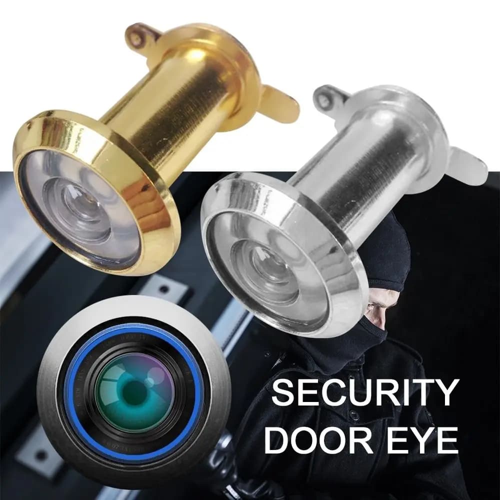 Visualizzatore per porte a 220 gradi lente in vetro HD porta di sicurezza con spioncino grandangolare 16mm di diametro per strumenti Hardware per mobili