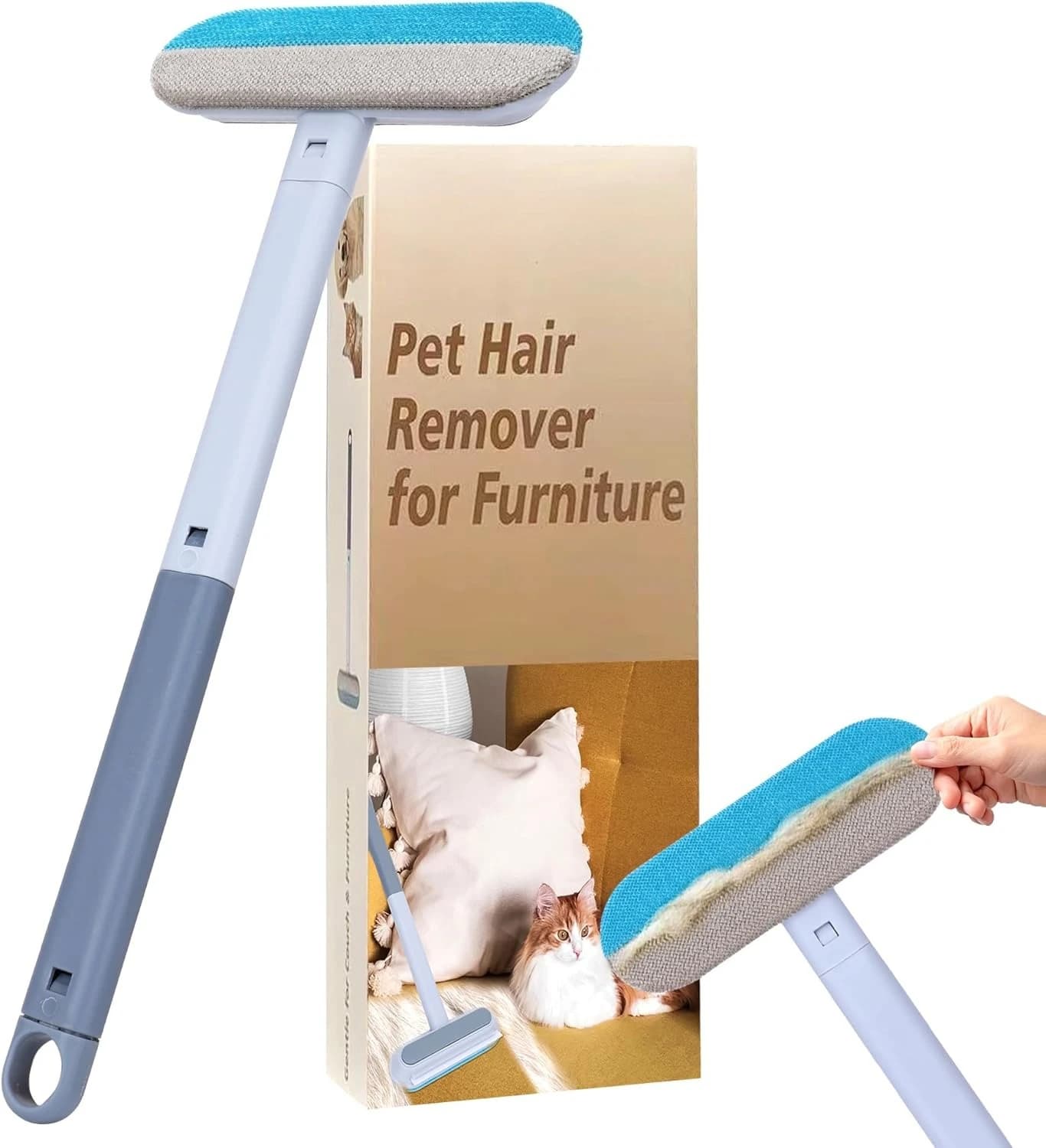 Multi Functional Pet Hair Removal Tool, Reusable Brush for Dog and Cat Hair, Suitable for Sofas, Carpets, Clothes, Bedding