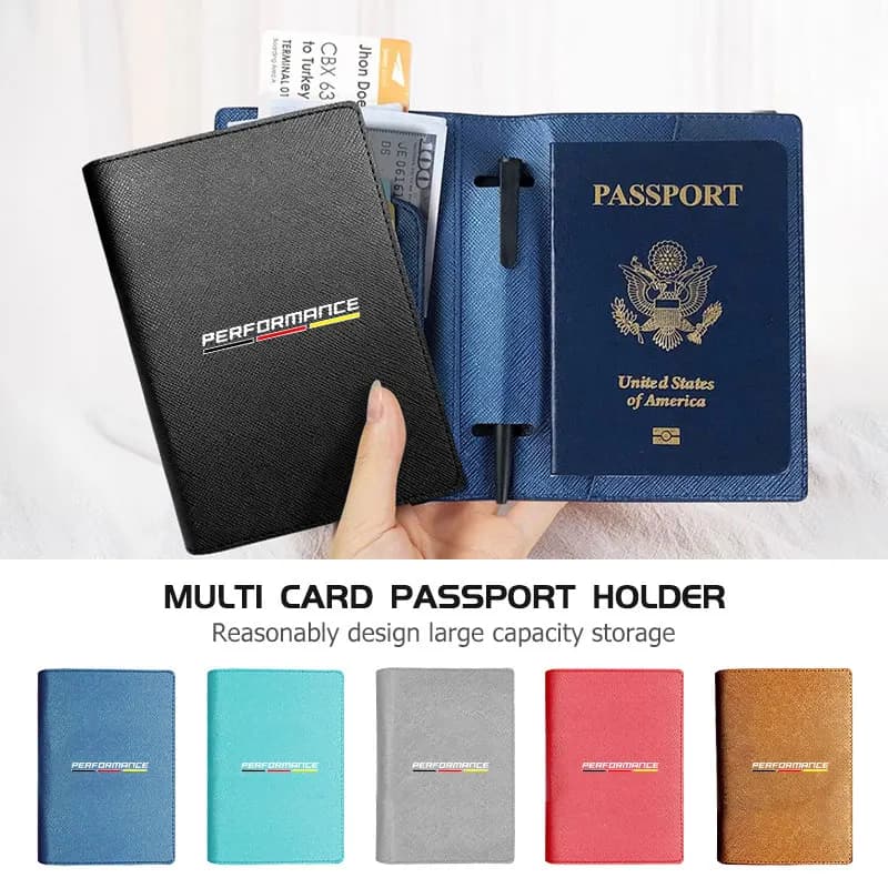 Passport Holder Case Multi Functional ID Card Bank Card Travel For BMW 1 3 5 Series G30 G32 G38 2021 2020 2019 2018 E46 E91