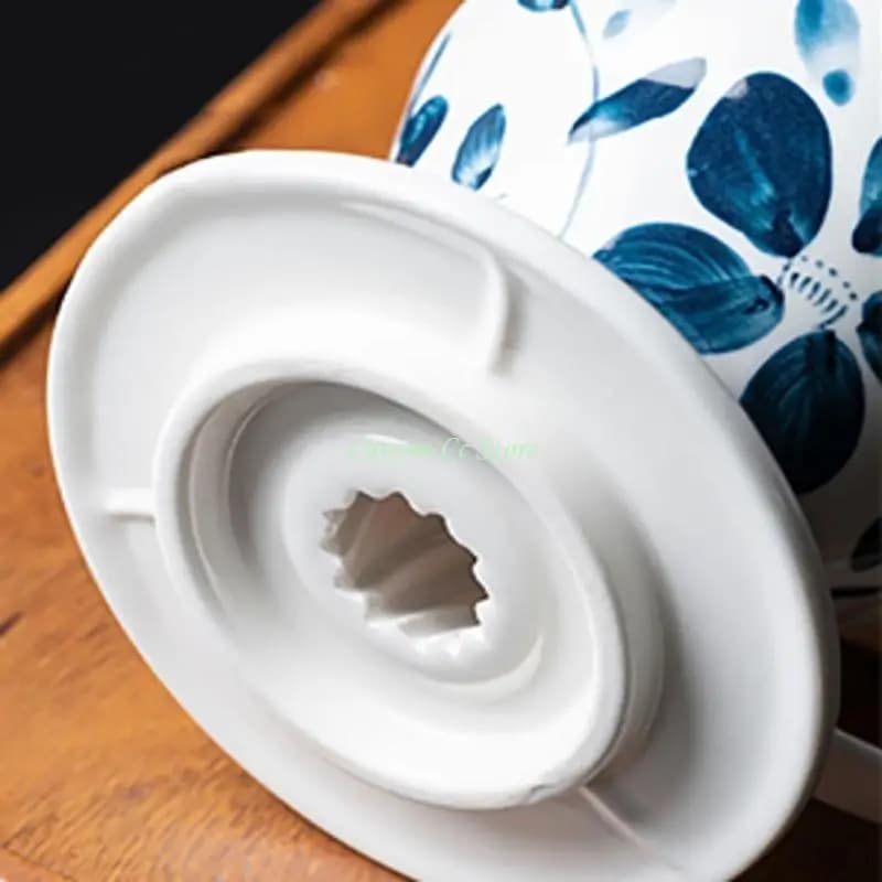 X90F Hand Dripping Coffee Maker Cone Brewer Ceramic Materials Even Extraction Easy Cleaning Design Coffee Filter