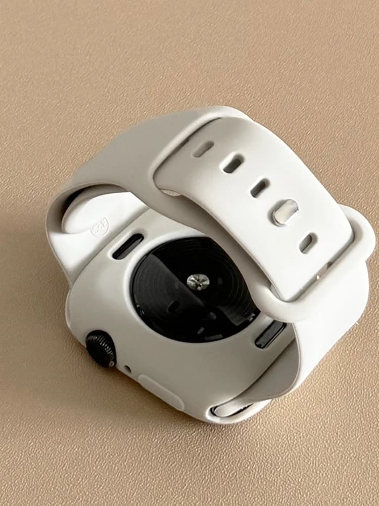 Cinturino in silicone + custodia morbida per cinturino Apple Watch 11 45mm 40mm 44mm 41mm 42/46mm cover in tpu serie iWatch 11 10 8 9 7 6 5 4 SE3 cinturino