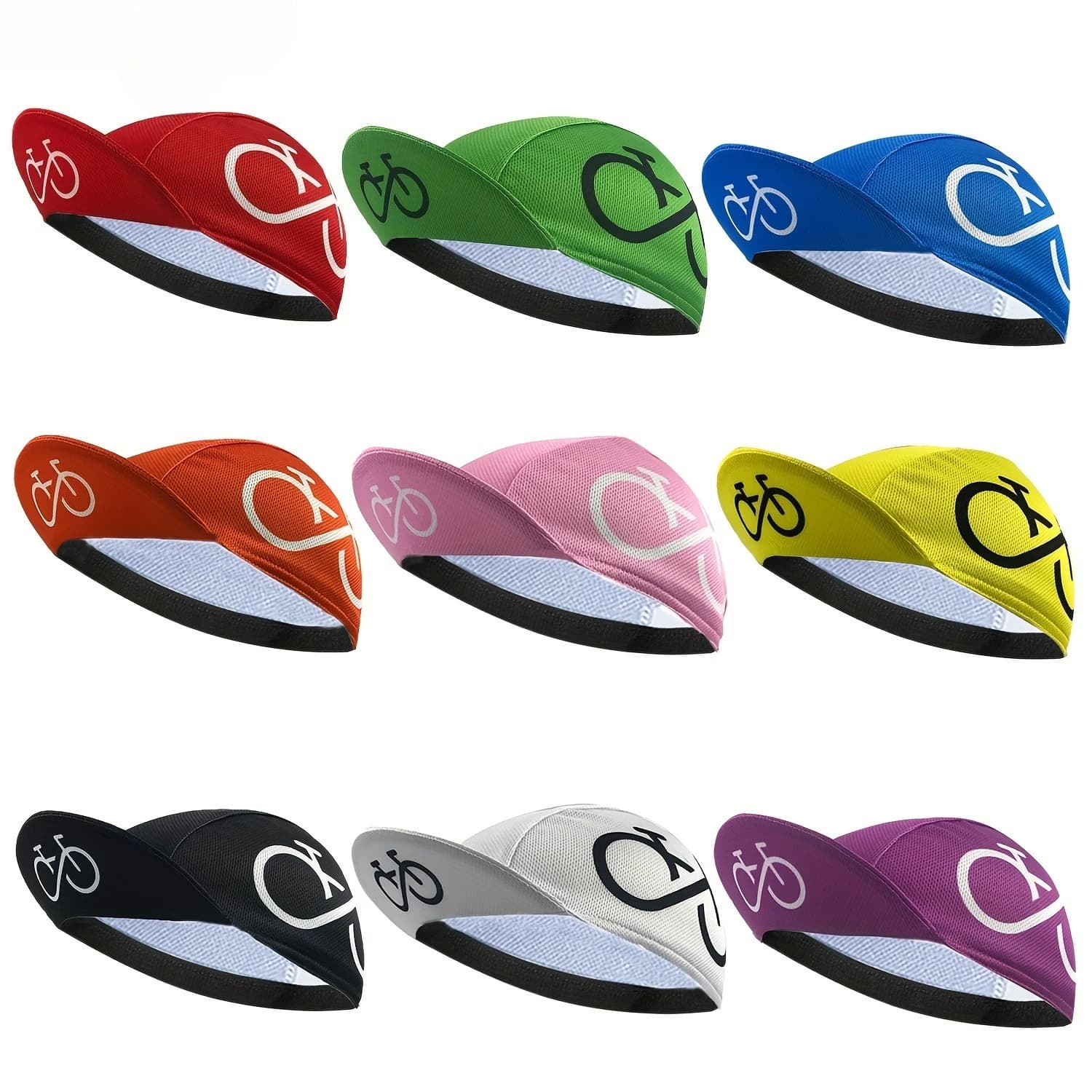 X1 Unisex Quick Dry Mesh Cycling Helmet Liner Hat Breathable Sun Protection Sunshade Cap Multi Color Elastic Outdoor Bike Sports