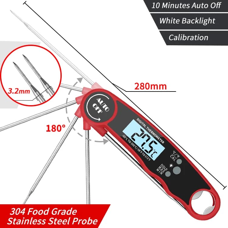 Kitchen tools Digital thermometer for cooking and cooking kits Instant reading meat thermometer with backlit maintenance function