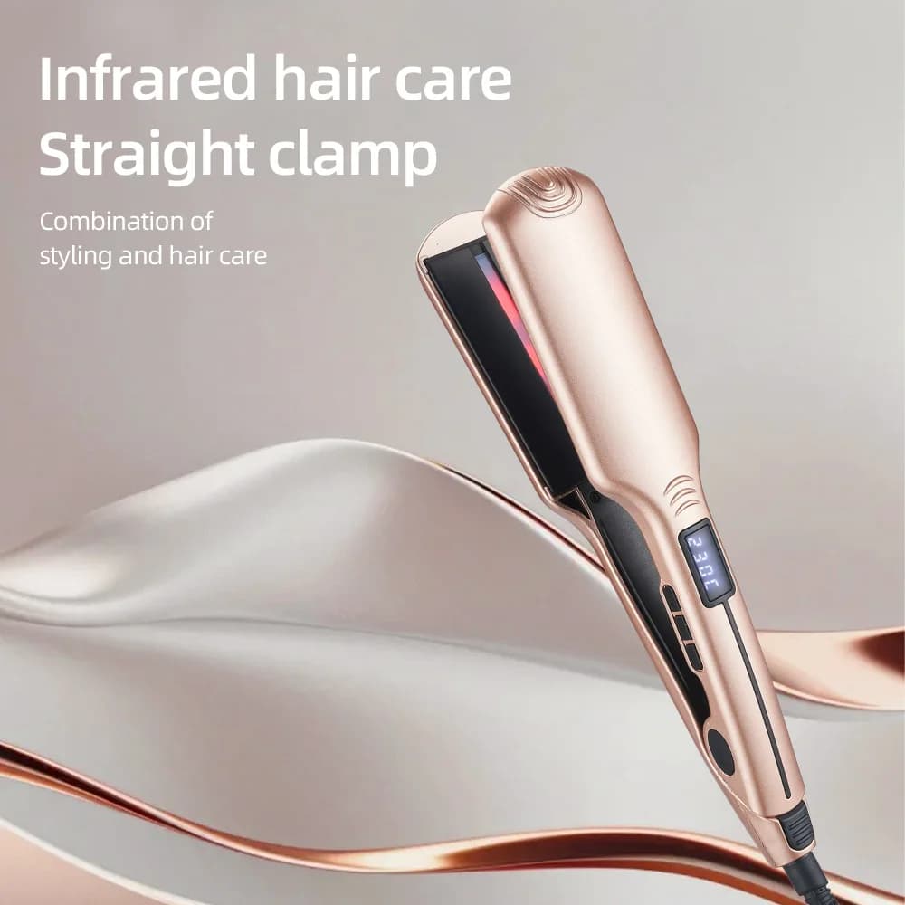 Multifunctional infrared hair plate for home use, hair stretching clip, professional electric saloon plate