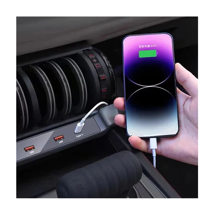 Docking station per auto a 4 porte Kit console centrale Accessori Hub USB con per BYD Atto 3 SEAL Frigate Don Dolphin Qin Song Plus