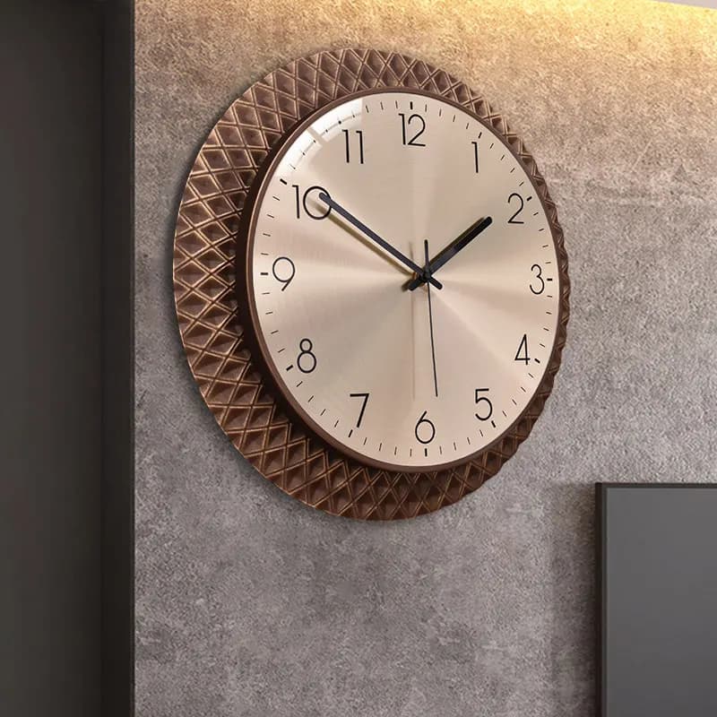 White Round Designer Wall Clock Unique Premium Bedroom Luxury Digital Clock Modern Nordic Relojes De Pared Home Decor Items