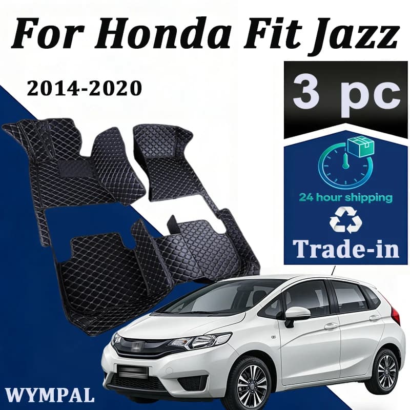 Car mats for Honda Fit Jazz Hybrid GP5 2014 ~ 2020 De Coche headphone waterproof protection mat car accessories