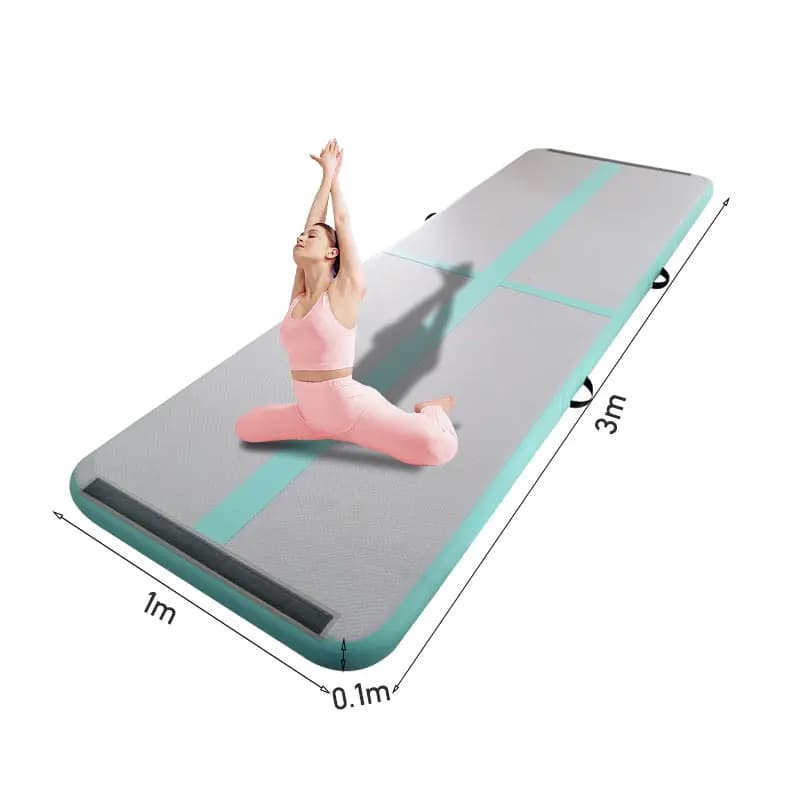 Tappetino da ginnastica gonfiabile per tappetino da yoga gonfiabile per pista d'aria di dimensioni personalizzate 10M/20/30M di vendita caldo per atleti