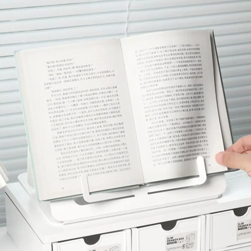 Multifunction Portable Reading Shelf Music Score Recipes Book Holder Organizer Folding Book Shelf Organizer