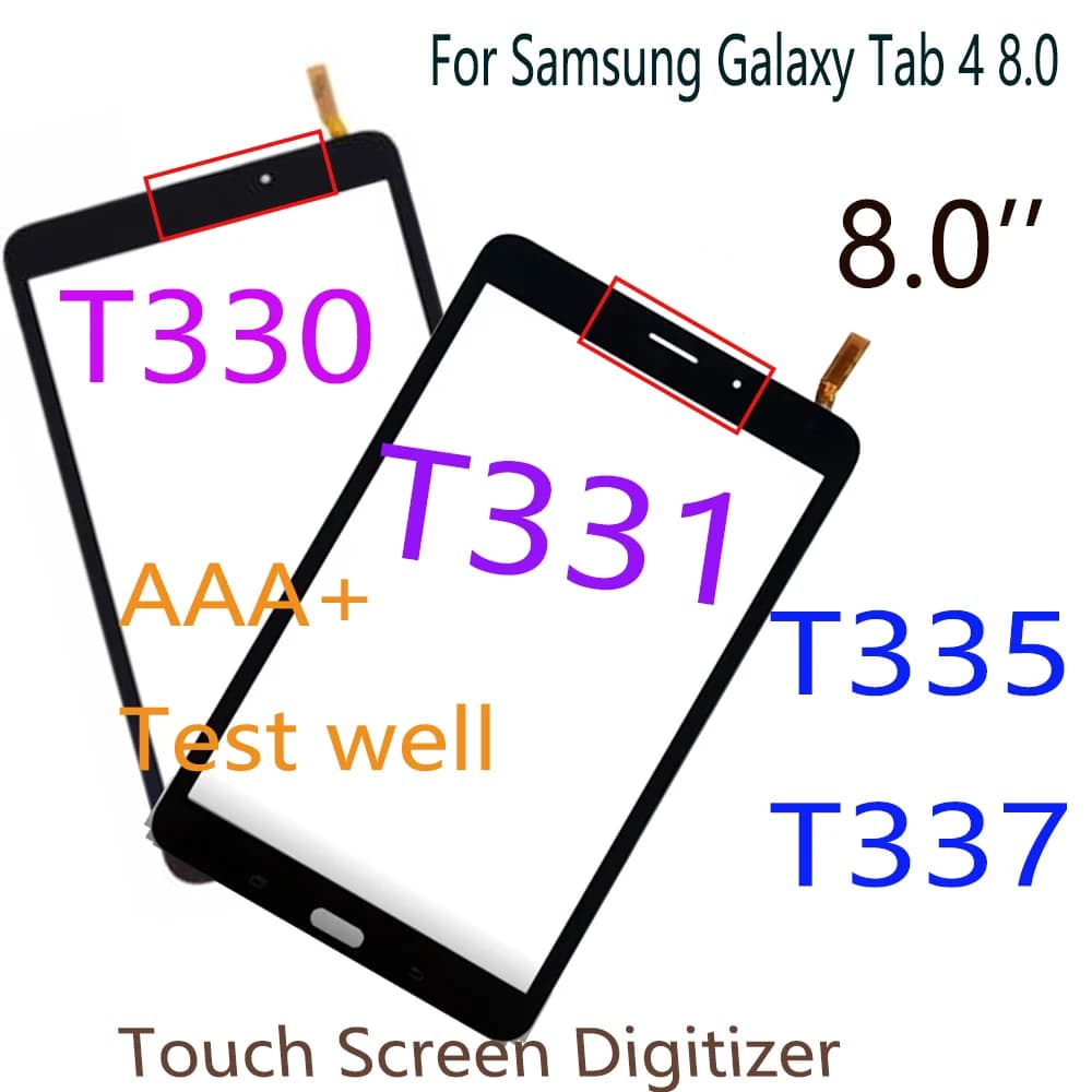Per Samsung Galaxy Tab 4 8.0 T330 T331 T332 T335 Touch Screen Digitizer SM-T330 SM-T331 Pannello LCD Frontale Parti del Sensore di Vetro