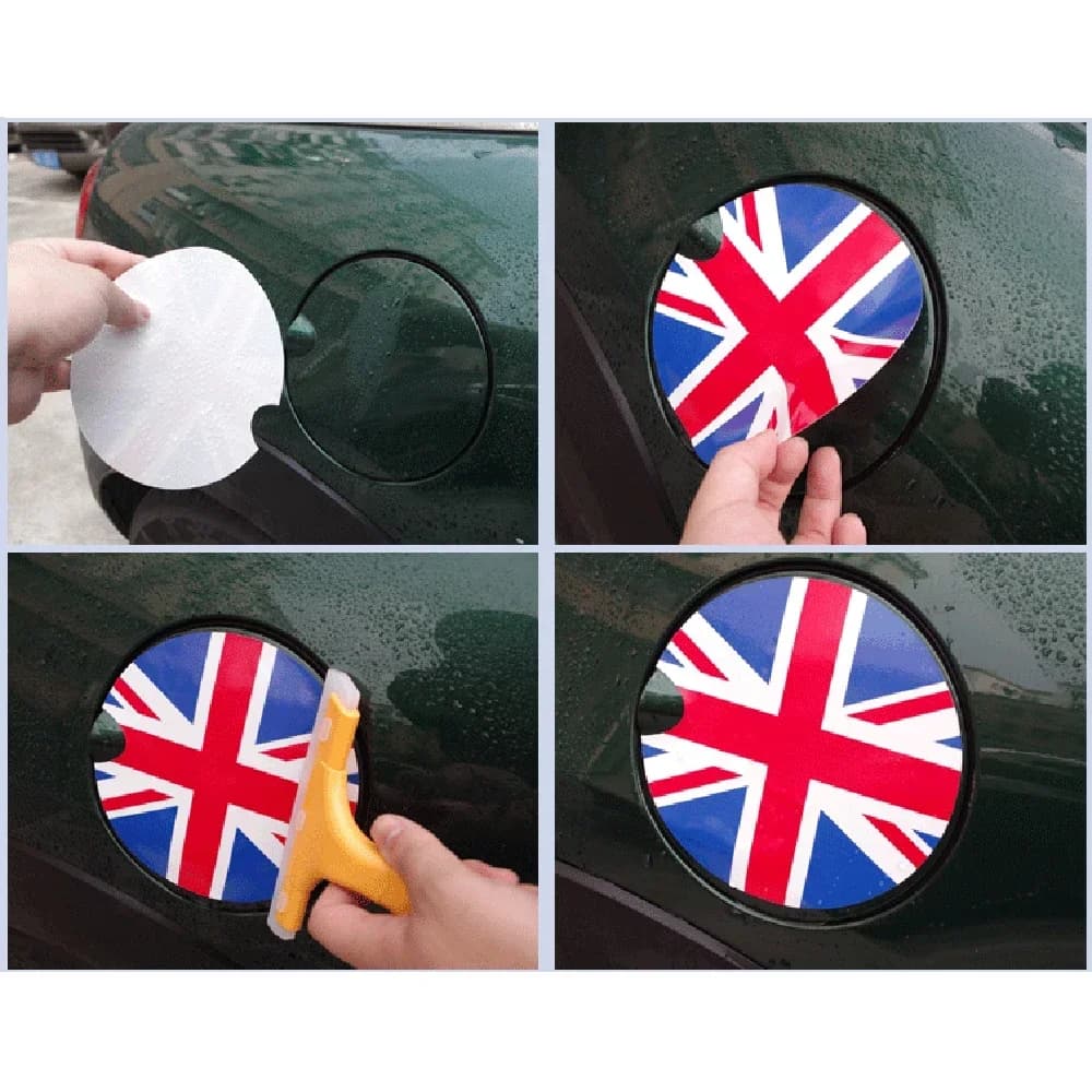 Wall sticker for lid fuel tank cap vinyl gas for Mini Cooper S/One F55 F56 R56 R60 R61 – Car accessory with waterproof decal