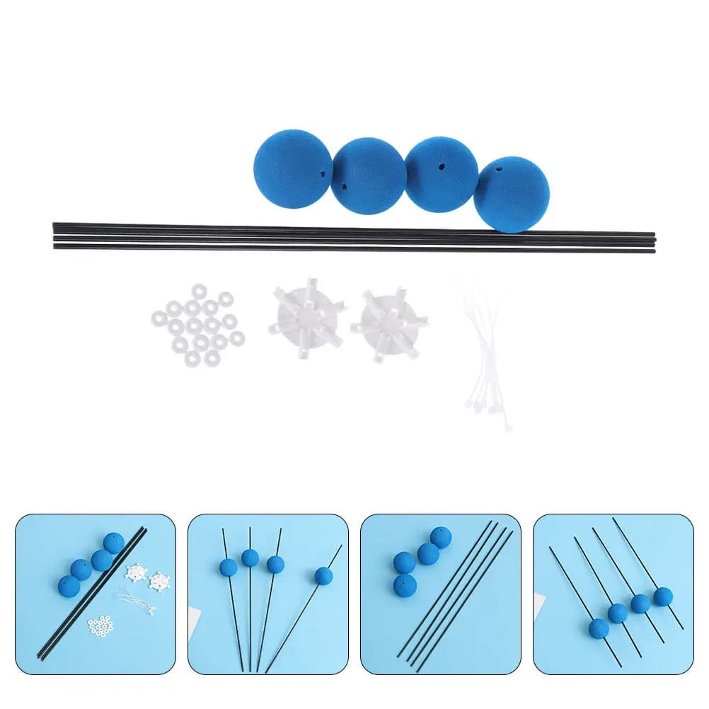 2 Set di Kit per l'allenamento di atterraggio per elicotteri RC con palline in spugna e aste rinforzate per un'allenamento sicuro, resistenza agli urti, facile da usare