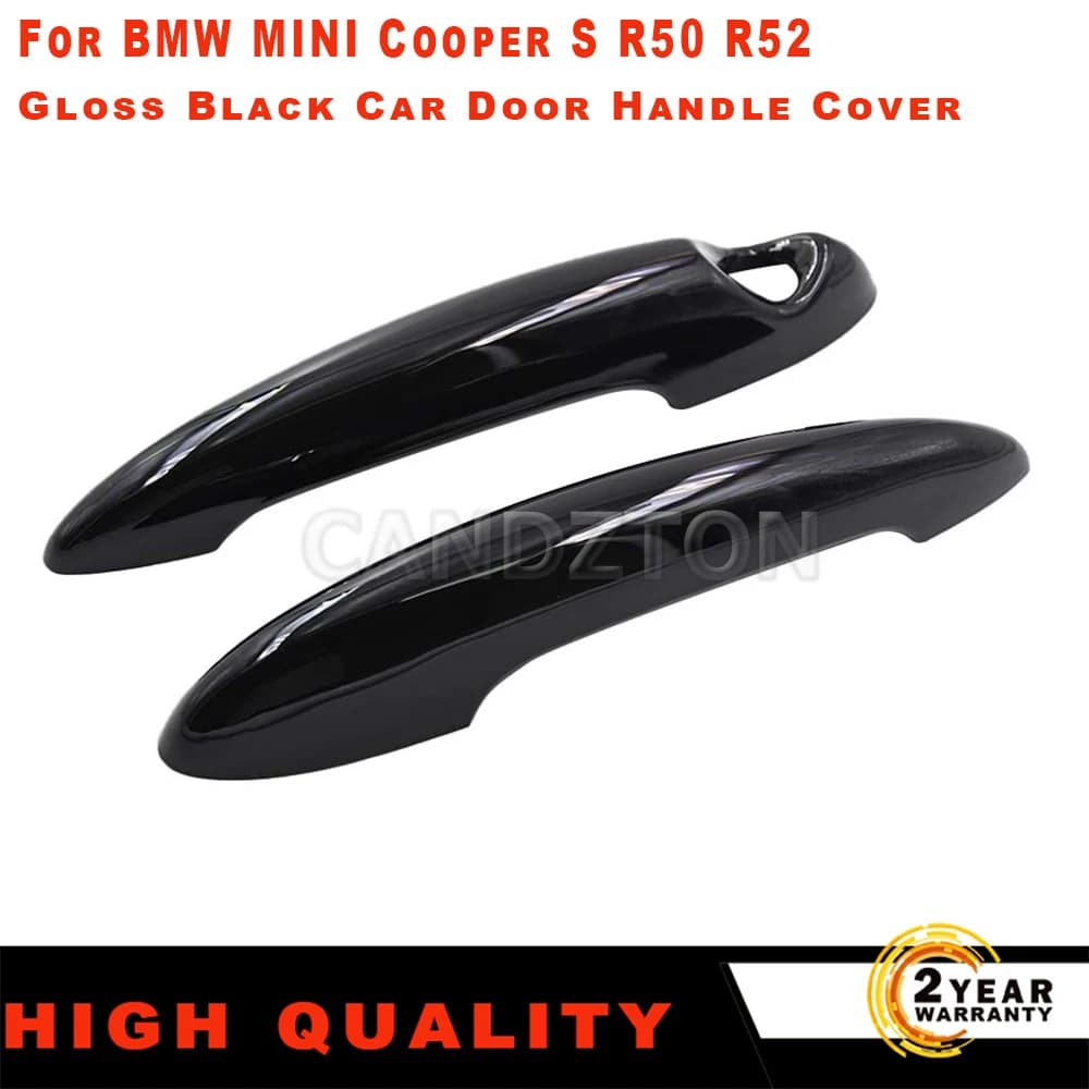 Per BMW MINI R50 R52 R53 R55 R56 R57 R58 R59 Nuovo 1 Coppia Maniglia Della Porta Nero o Copertura In Fibra di Carbonio Facile Installazione accessori auto