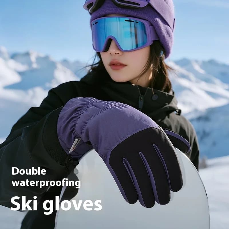 Nuovi guanti termici invernali Sci Ciclismo Guanti da neve isolati spessi antivento impermeabili per la stagione fredda Touchscreen ​