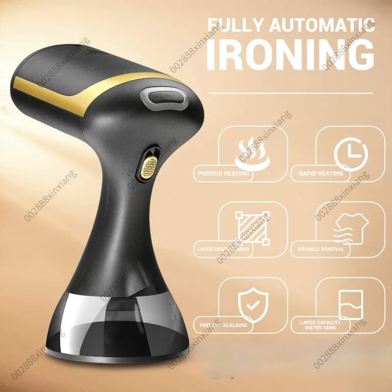 Vaporizzatore Portatile per Vestiti, Mini Ferro da Stiro a Vapore, Rimuovi Pieghe, Macchina per Stiratura a Vapore Verticale e Orizzontale