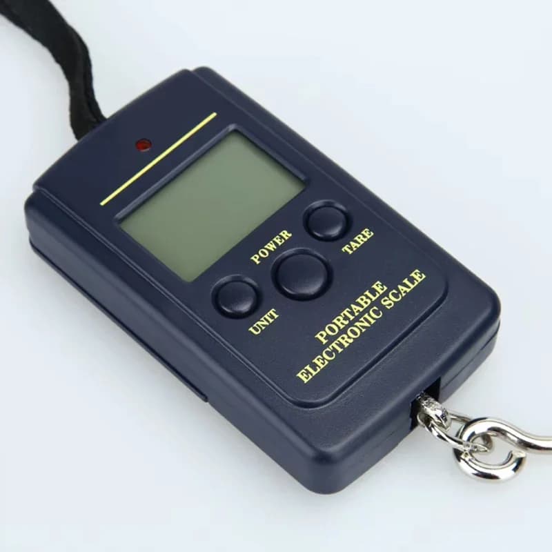 Mini Digital Electronic Scale 40kg Hanging Hook for Kitchen Fishing Travel Luggage Weighing No Backlight Bubble Bags