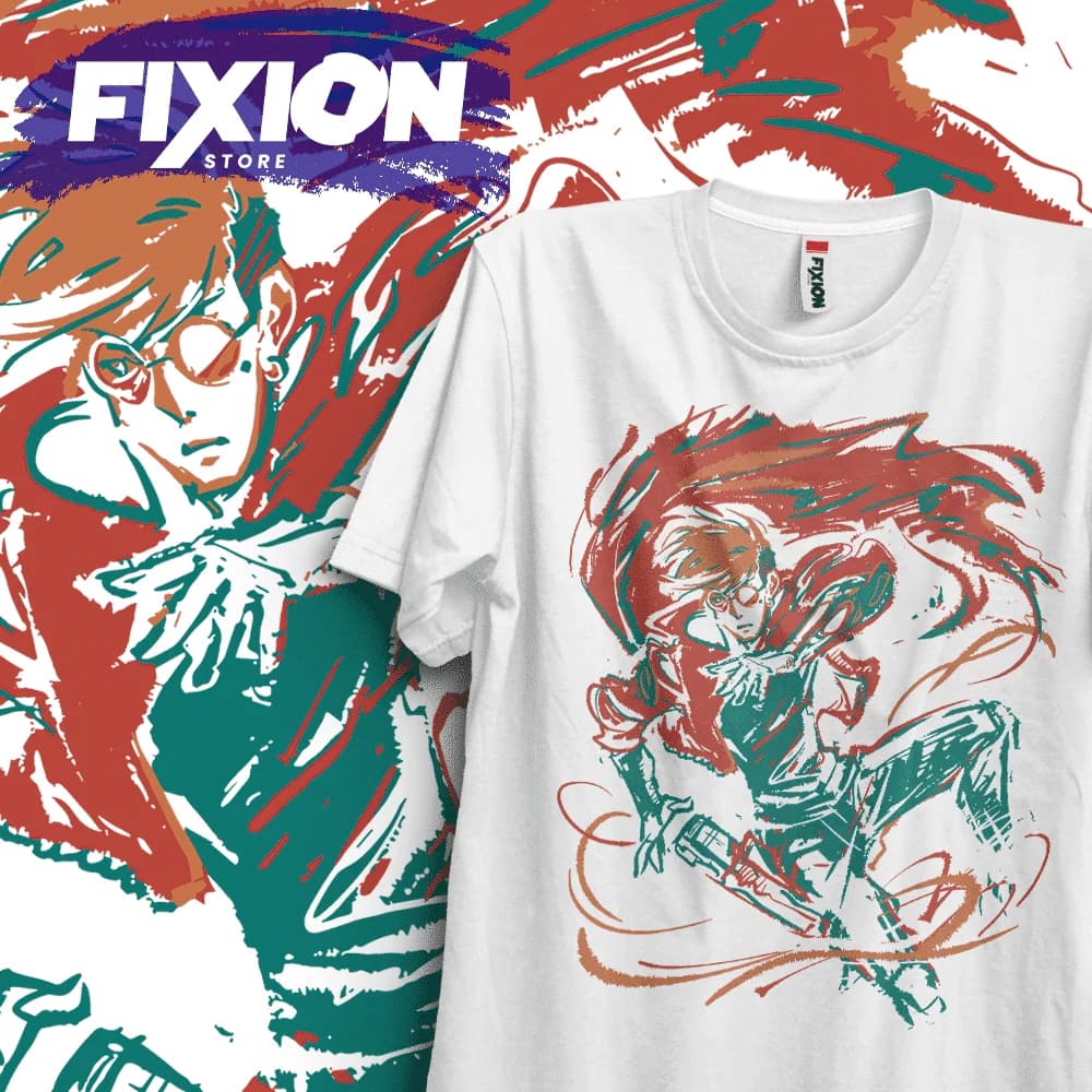 Trigun NAnime T Shirt Manga Gift For Anime Lover All Size Cotton