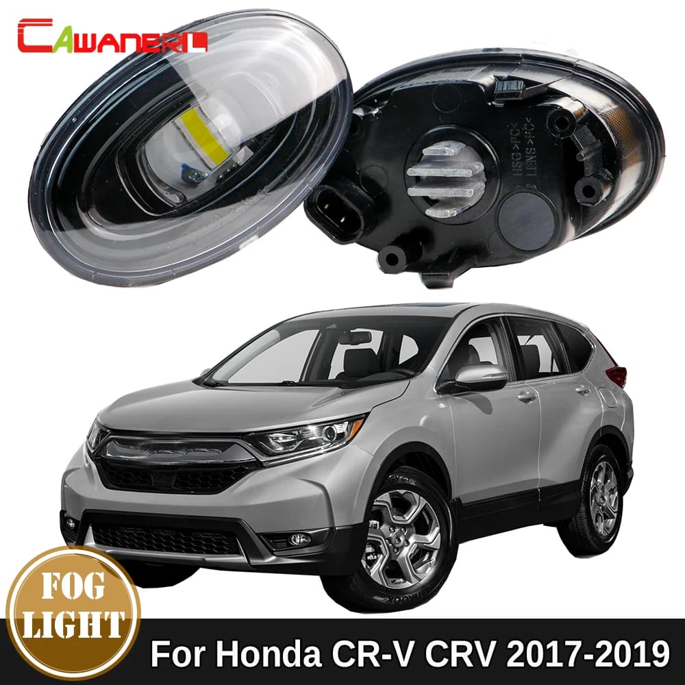 2 Pieces 30W H11 Car Front Bumper LED Fog Light Assembly DRL 6000LM 12V White Yellow For Honda CR-V CRV 2017 2018 2019