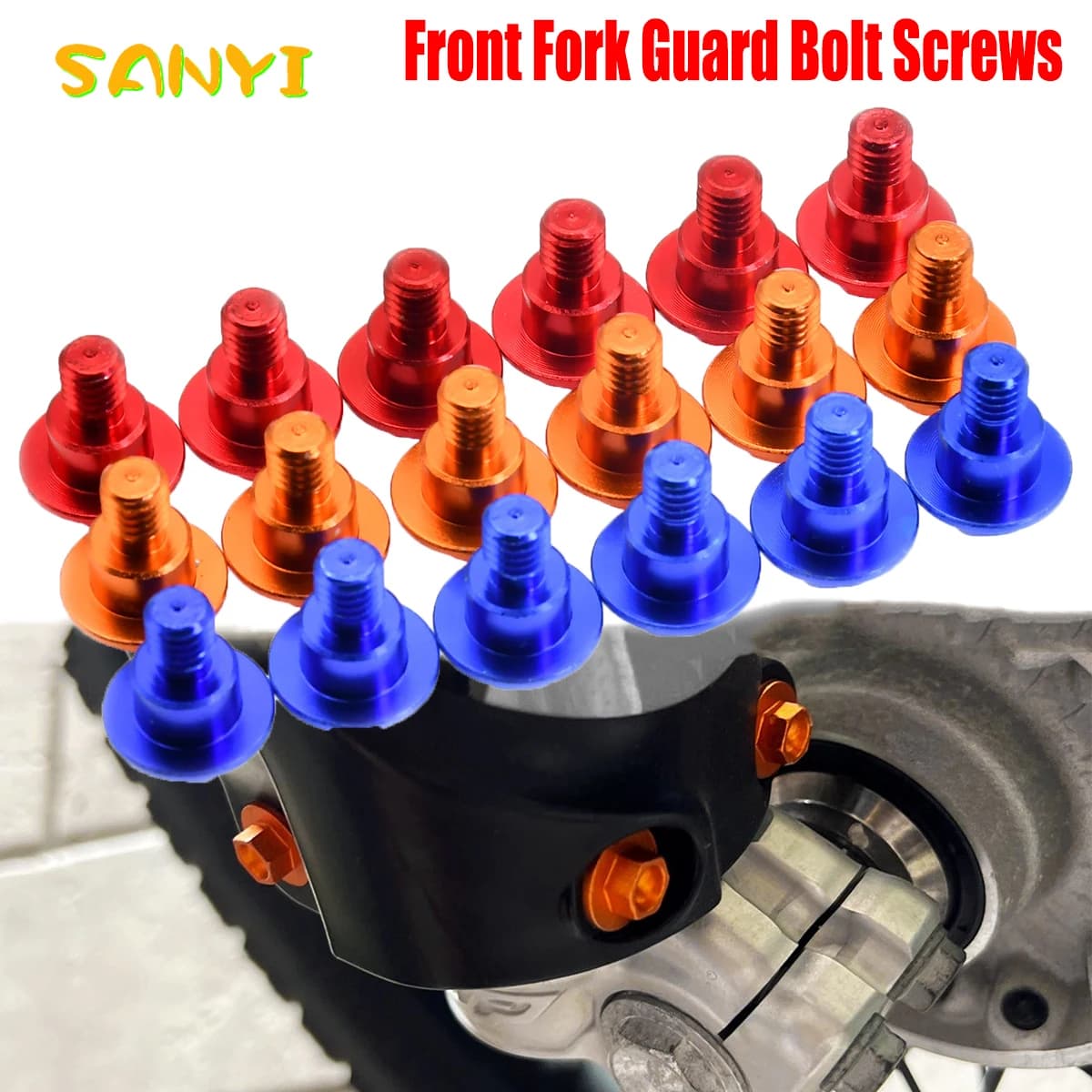 For KTM 690 Enduro R SMC Freeride 350 250 SX SXF XC EXC EXCF XCW XCFW Motorcycle Accessories M6*12 Front Fork Guard Bolt Screws